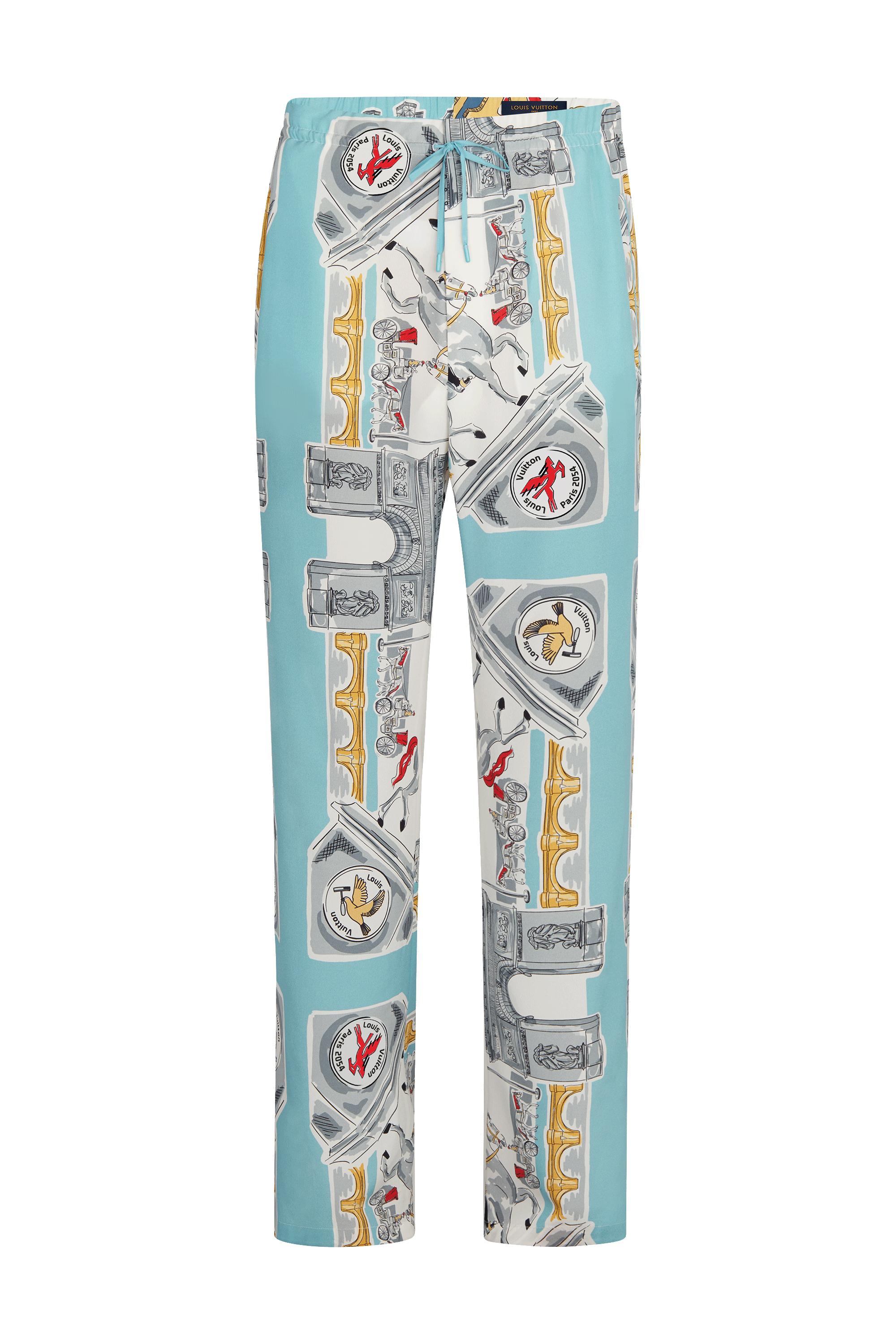 Printed Pyjama Pants Luxury Pants Ready to Wear Men 1A5PBC